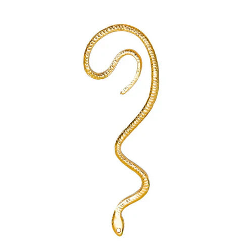 Snake-Shaped Zircon Ear Cuff – Non-Pierced Fashion Earrings for Women